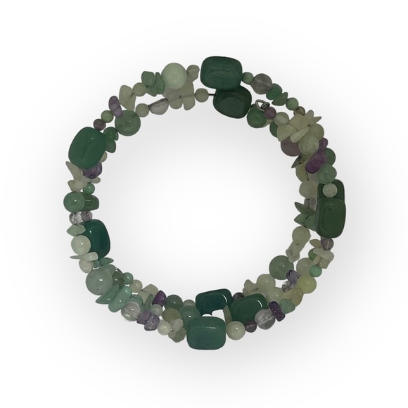 Park Lane ✿ Mandalay Snake Wrap Bracelet ✿ Aventurine + Amethyst ✿ Semi Precious - Picture 8 of 16